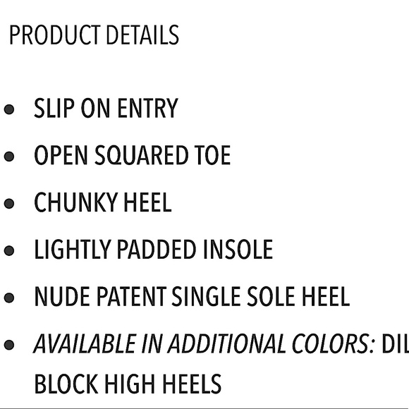 NWT Miss Lola Square Toe Triangle  Heel Mules 8.5 - Picture 9 of 11